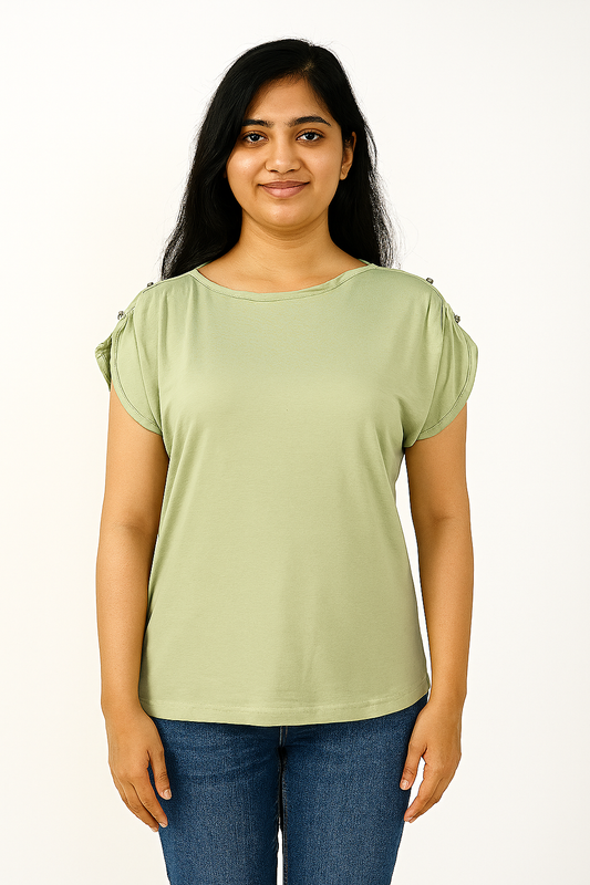 Ladies Viscose Magyar Sleeve T-Shirt