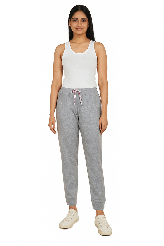 Ladies Grey Melange Lounge Pant