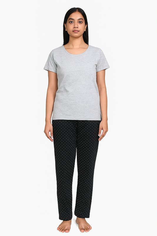 Ladies Printed Pyjama Set