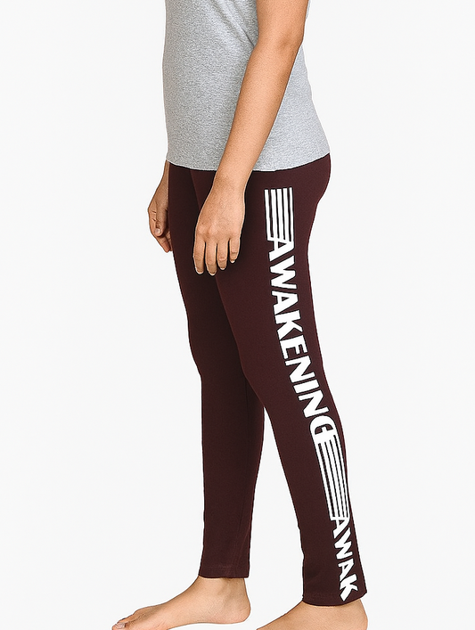 Ladies Printed Stretch Ankle Legging