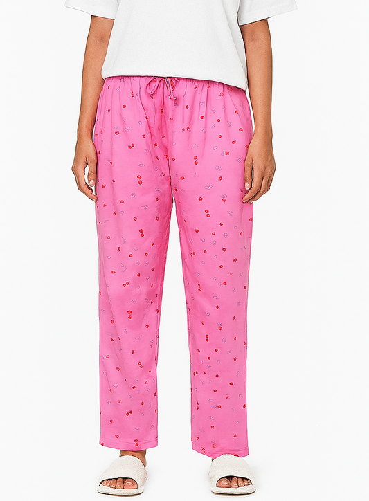 Ladies Pink Aop Lounge Pant