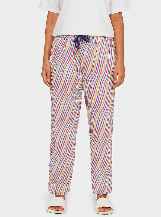 Ladies Multi Striped Lounge Pant