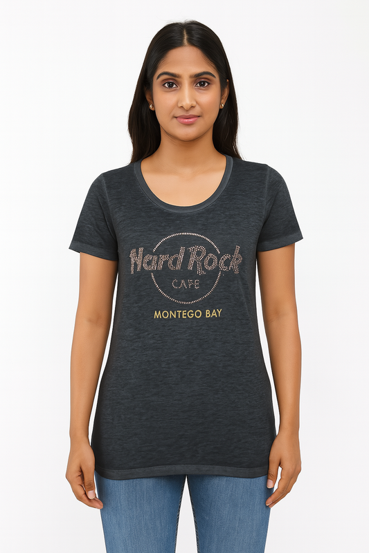 Ladies Burnout T Shirt