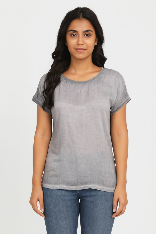 Ladies Magyar Sleeve Printed Top