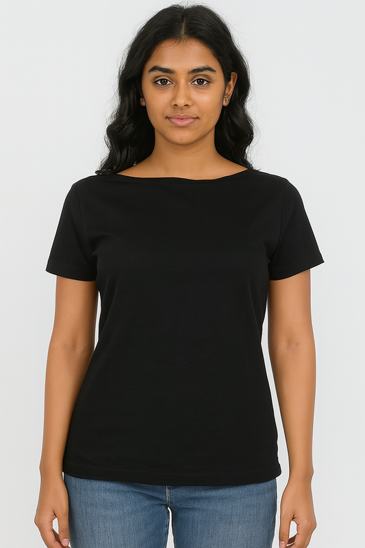 Ladies Stretch T Shirt Black