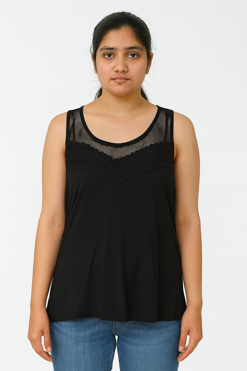 Ladies Viscose Crochet Top
