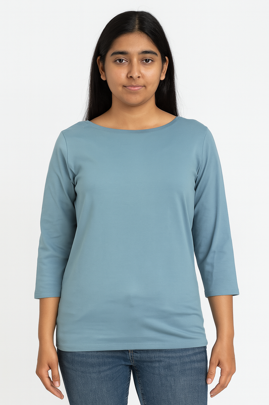 Ladies Stretch T Shirt Teal