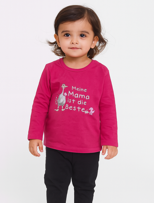 Baby Girls Long Sleeve  Pink T Shirt