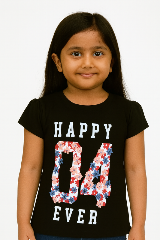 Girls Printed T Shirt