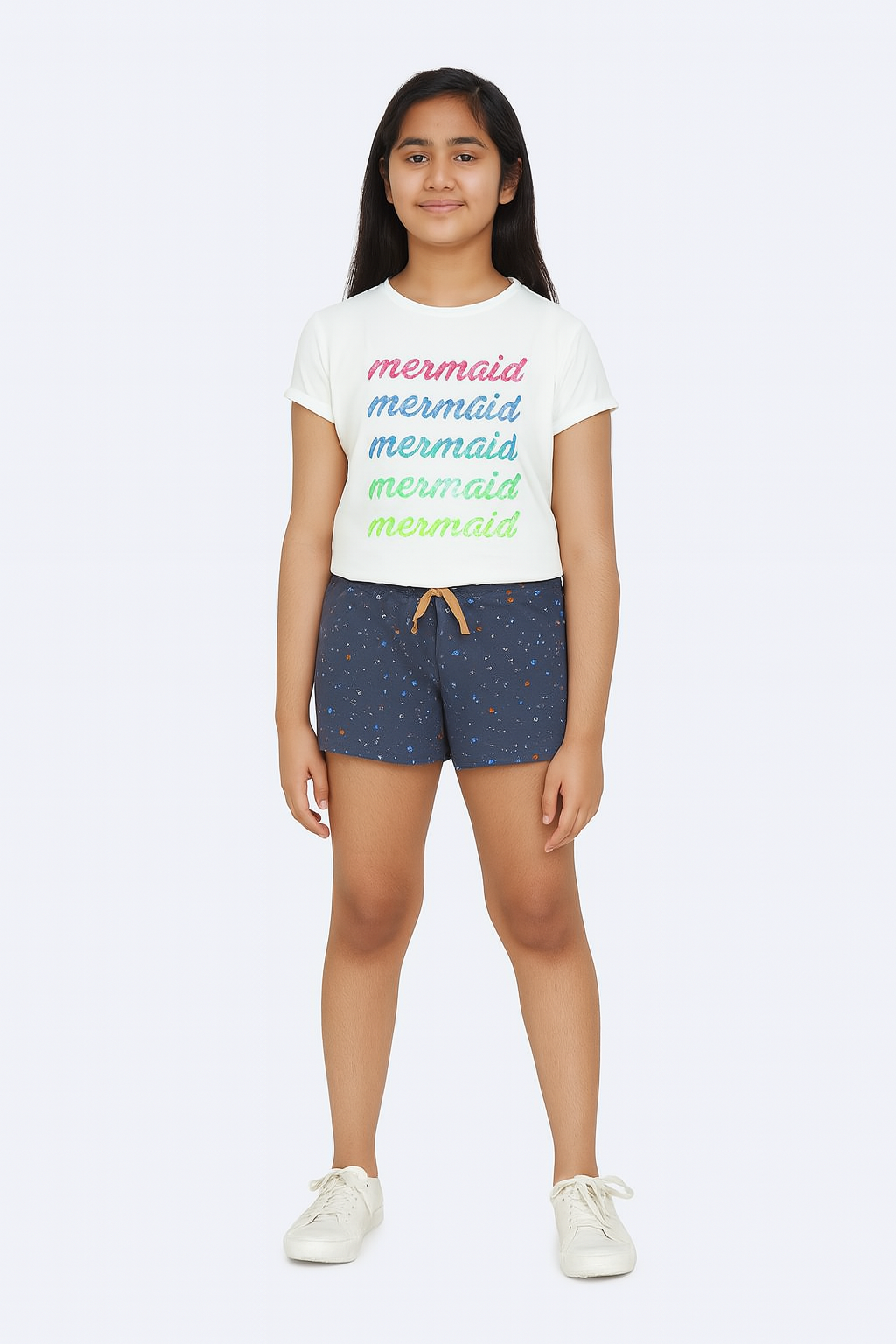 Girls Short Sleeve Printed T Shirt
