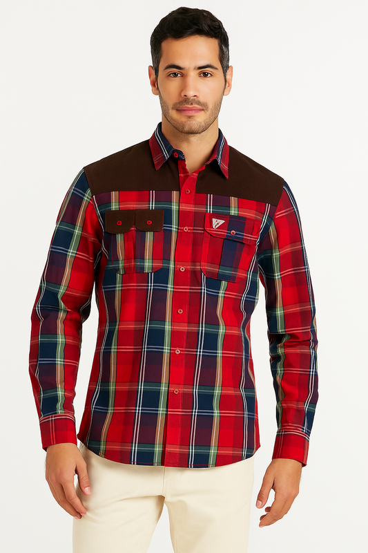 Mens Checked Woven Shirt