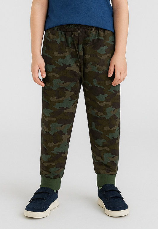 Boys Camo Printed Fleece Jogger