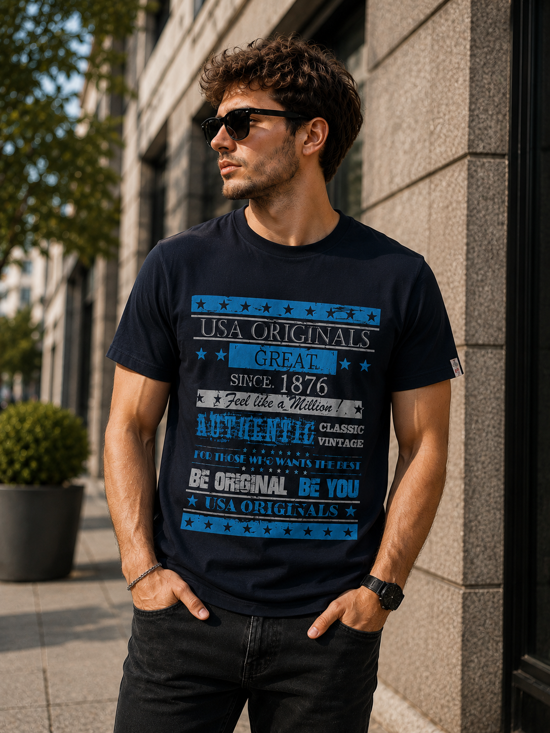 Mens Printed T Shirt