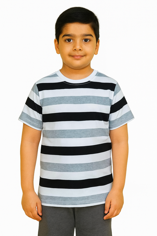 Boys Multi Striped T Shirt