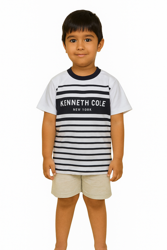 Boys T Shirt White / Black