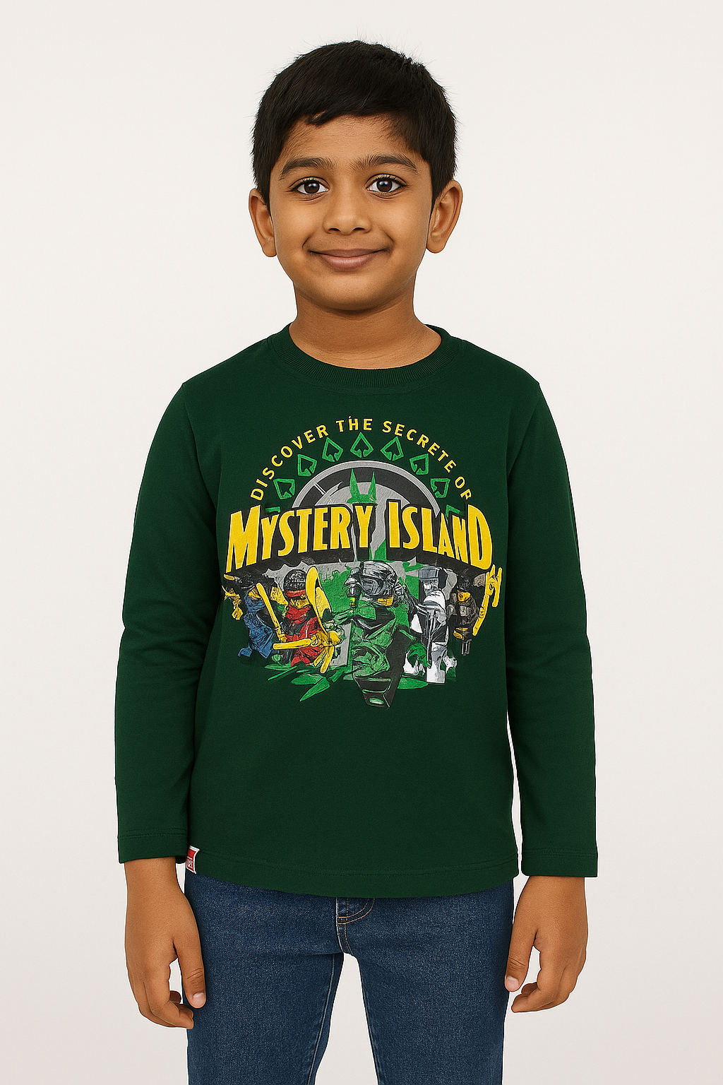 Boys Long Sleeve T Shirt | Green