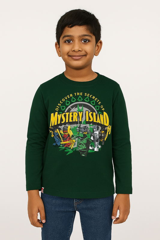 Boys Long Sleeve T Shirt | Green