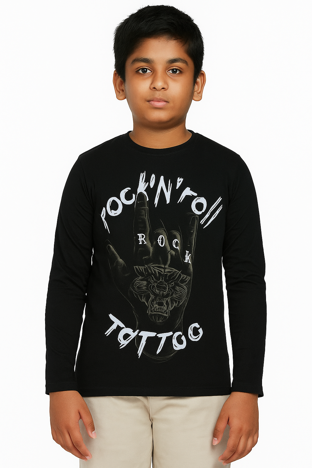 Boys Long Sleeve T Shirt | Black