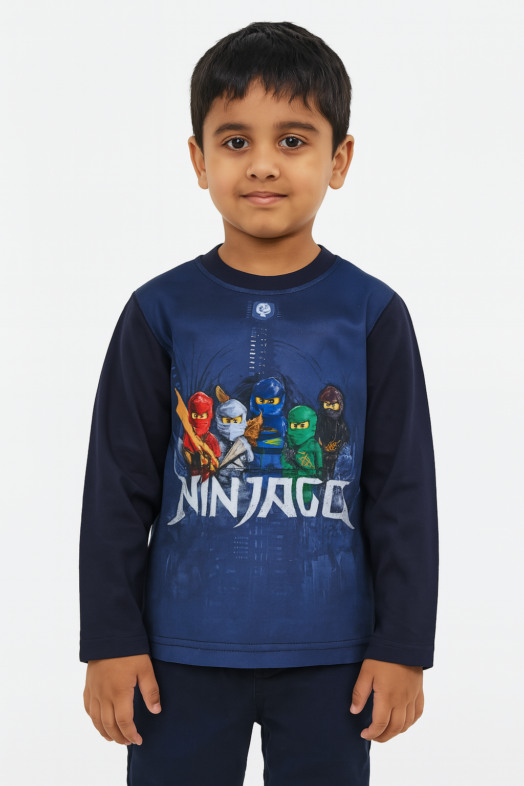 Boys Sublimation Printed T Shirt Navy
