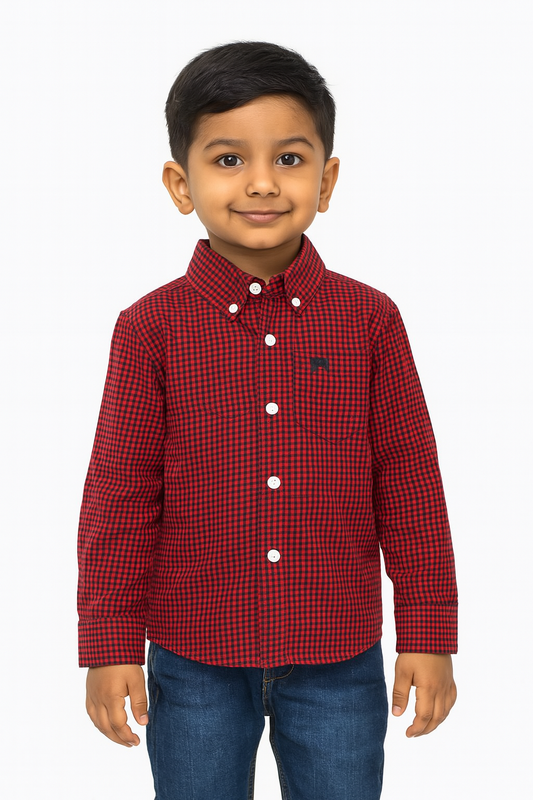 Boys Flannel Woven Shirt