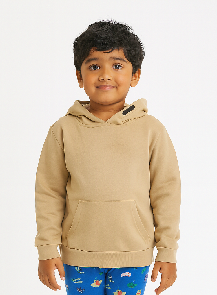 Boys Pullover Sweatshirt Beige