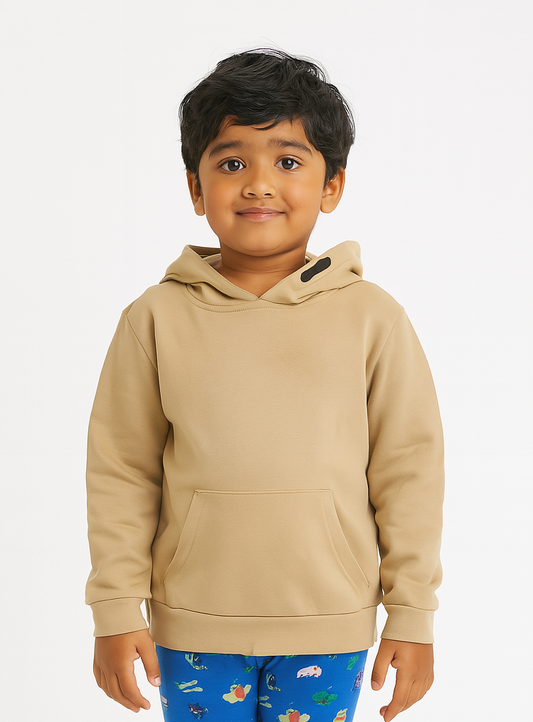 Boys Pullover Sweatshirt Beige