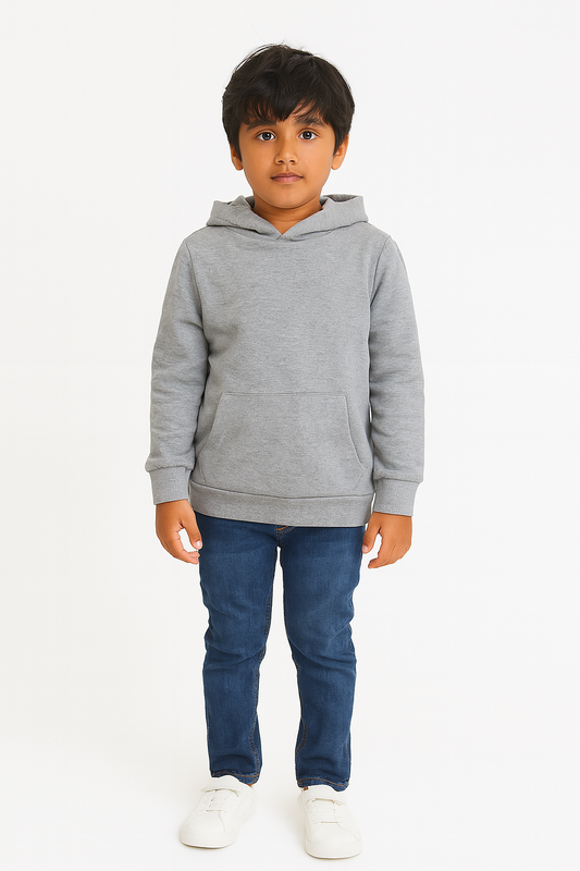 Boys Pullover Sweatshirt Grey Melange