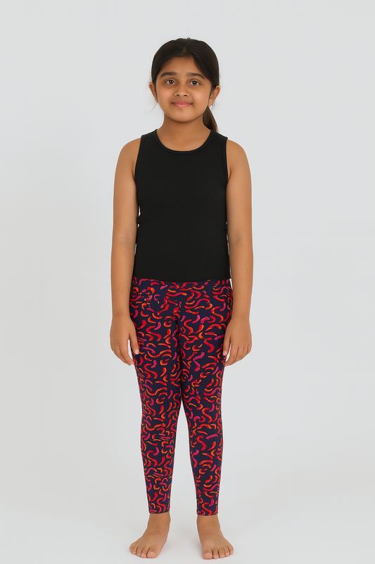 Girls Printed Stretch Legging