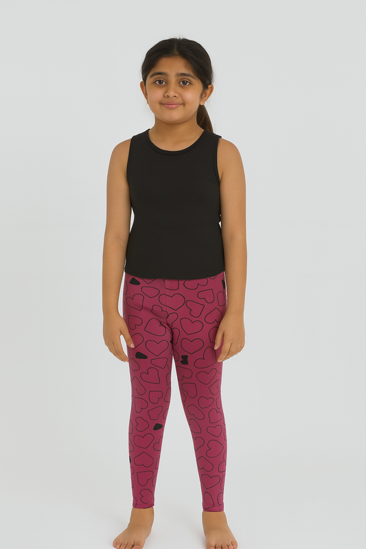 Girls Printed Stretch Legging