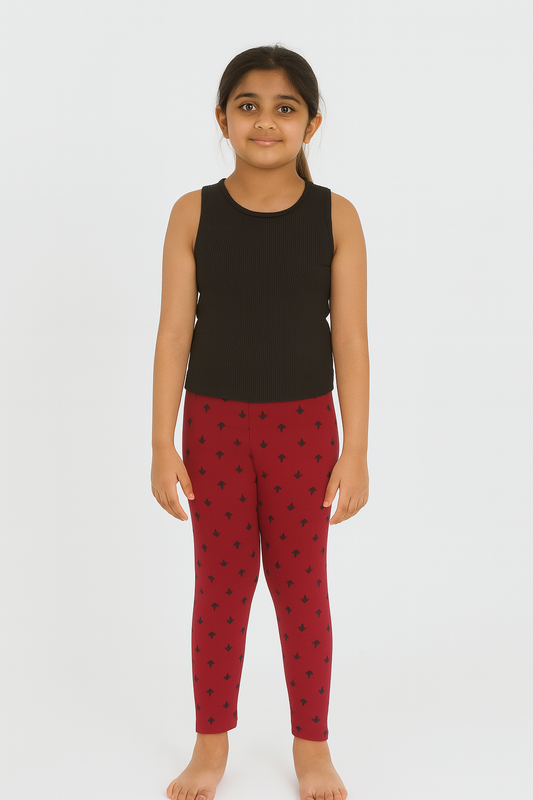 Girls Printed Stretch Legging
