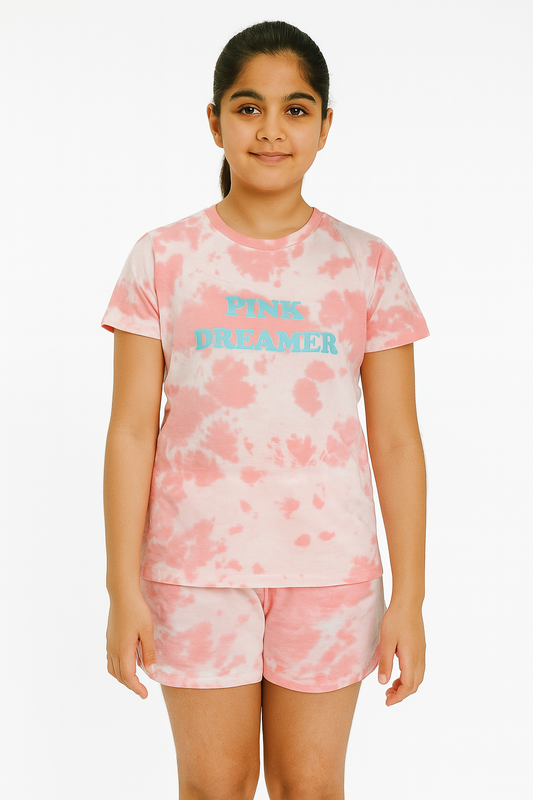 Girls Printed Shorty Pyjama Sets