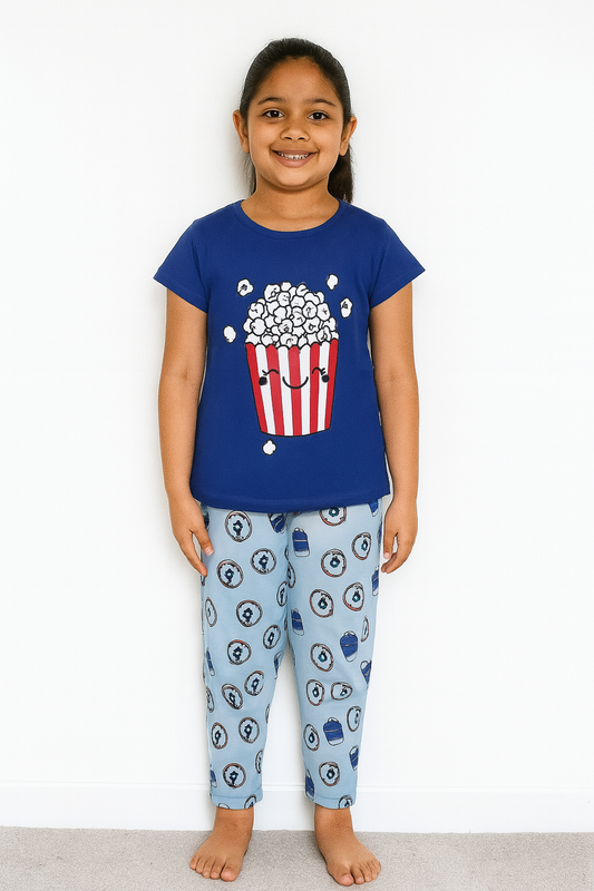 Girls Blue Pyjama Set