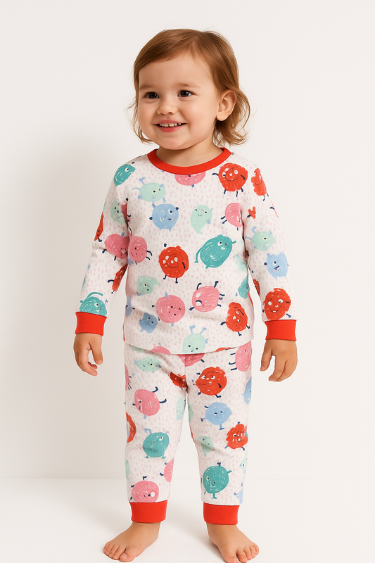 Girls Printed Pyjama Set