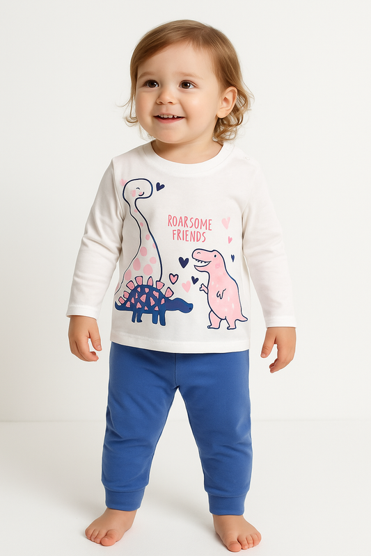 Girls Printed Pyjama Set