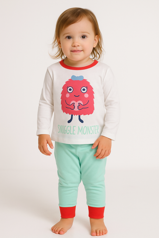 Girls Printed Pyjama Set