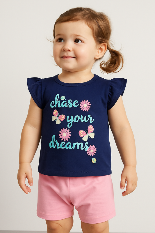 Baby Girls T Shirt Navy