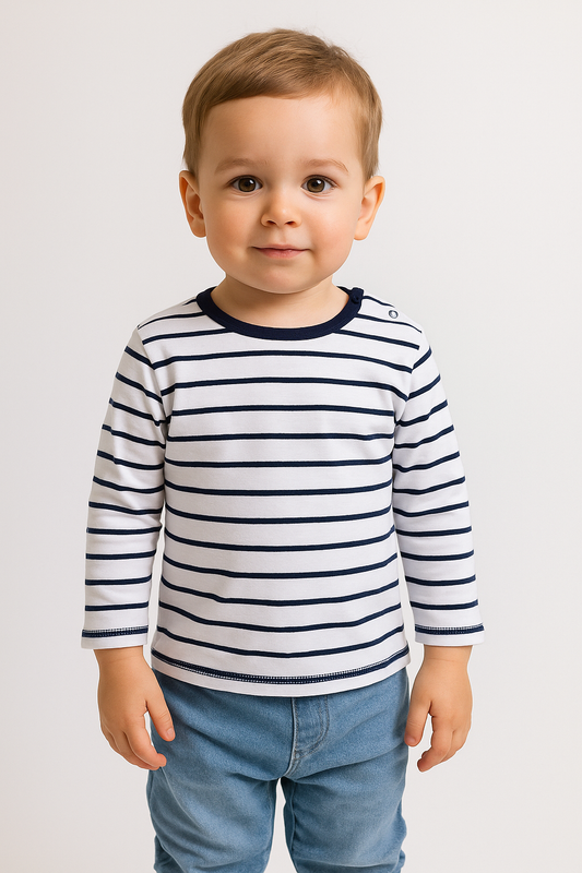Baby Boys Long Sleeve Striped T Shirt