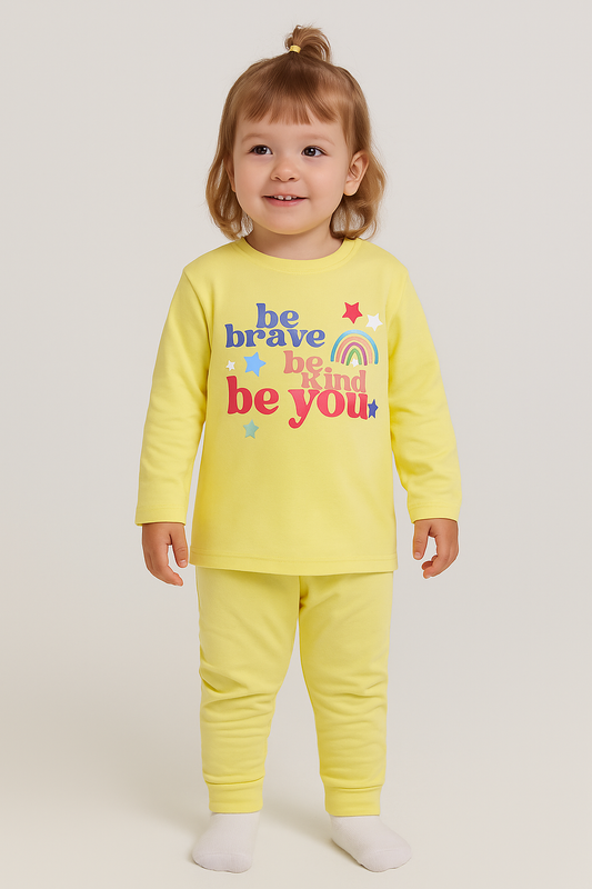 Girls Printed Pyjama Set