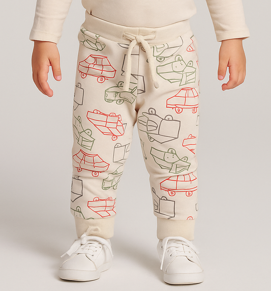 Baby Boys French Terry Beige Jogger