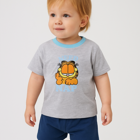 Baby Boys Printed T Shirt Grey