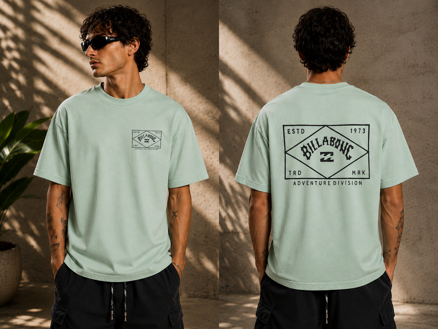 Mens Printed Mint T-Shirt