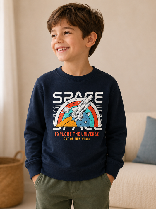 Boys French Terry Pullover Sweatshirt
