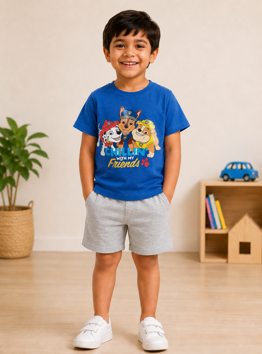 Boys Paw Patrol Print Shorts Set