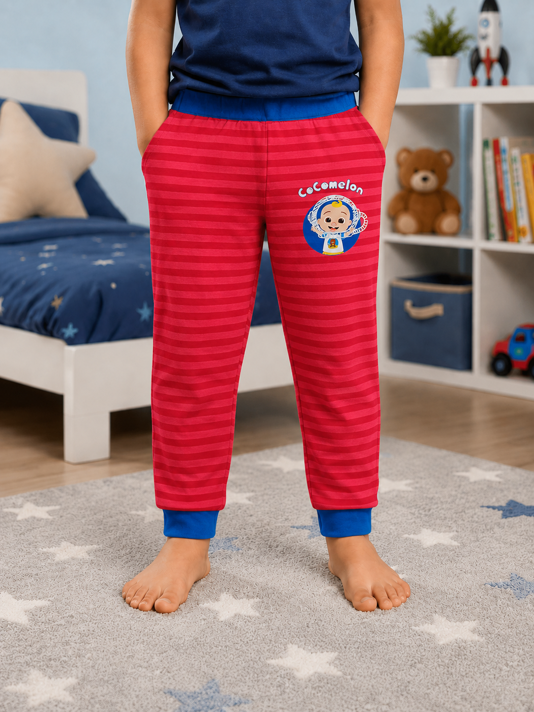 Boys French Terry Striped Jogger