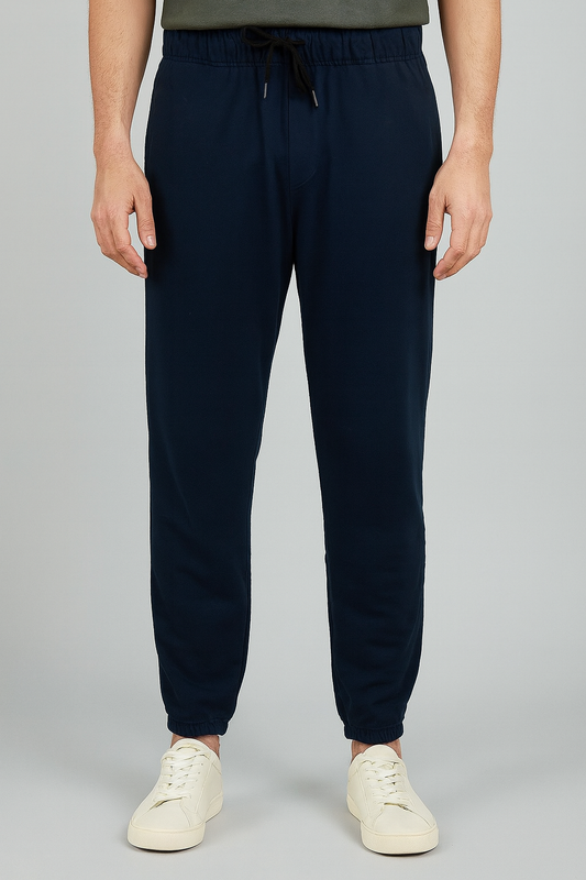 Mens Fleece Navy Sweat Pant