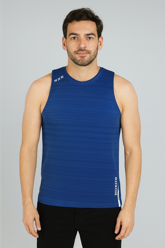 Mens Workout Performance Muscle T-Shirt | Blue
