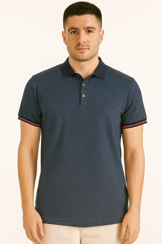 Mens Short Sleeve Polo Navy