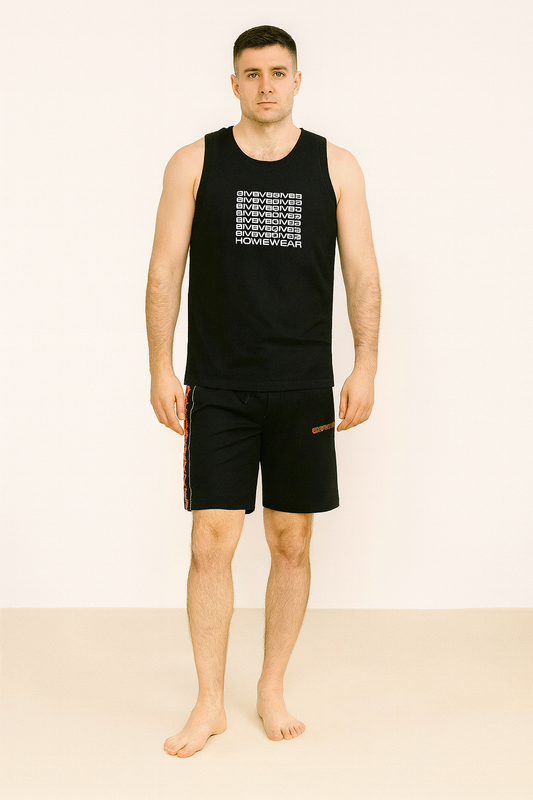 Mens Sleeveless Shorty Set Assorted