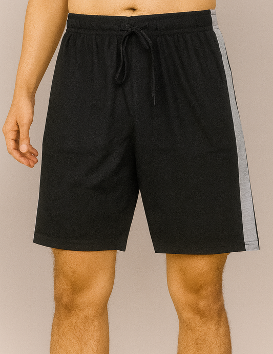 Mens Knit Shorts | Black