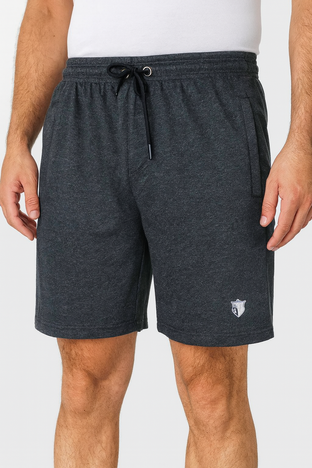 Mens French Terry Shorts | Steel Grey